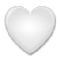White Heart emoji on LG